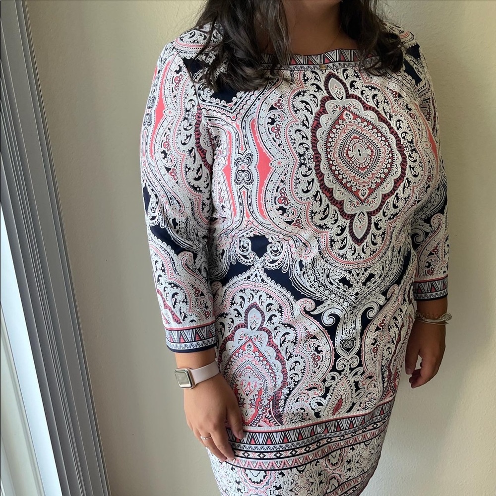 Studio One New York Paisley Print Dress!! xl